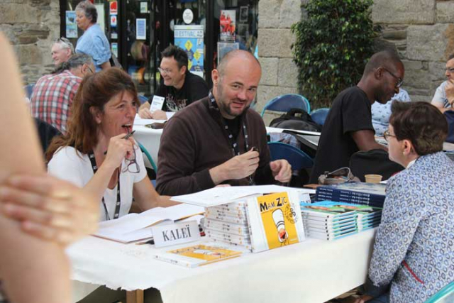 Kaleï, Éric Le Berre et Guy Michel en dédicace