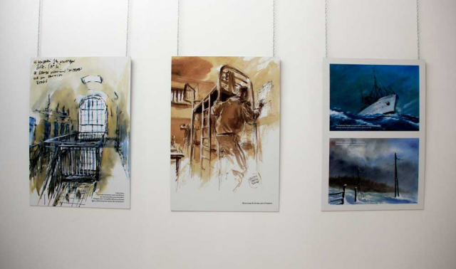 L'exposition Carnets de prison, par Gildas Chasseboeuf