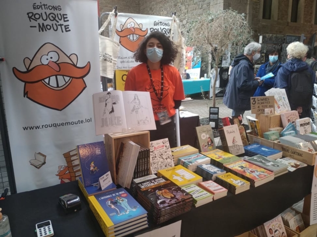 Le stand des éditions Rouquemoute